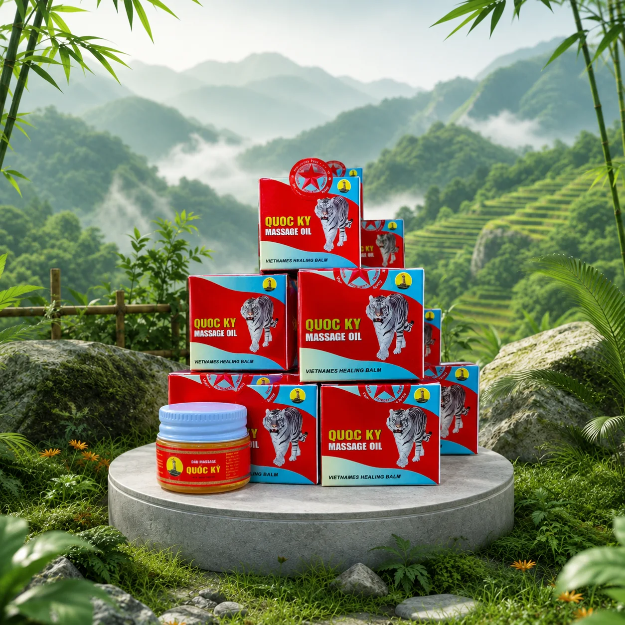 Dầu Massage Quốc Kì