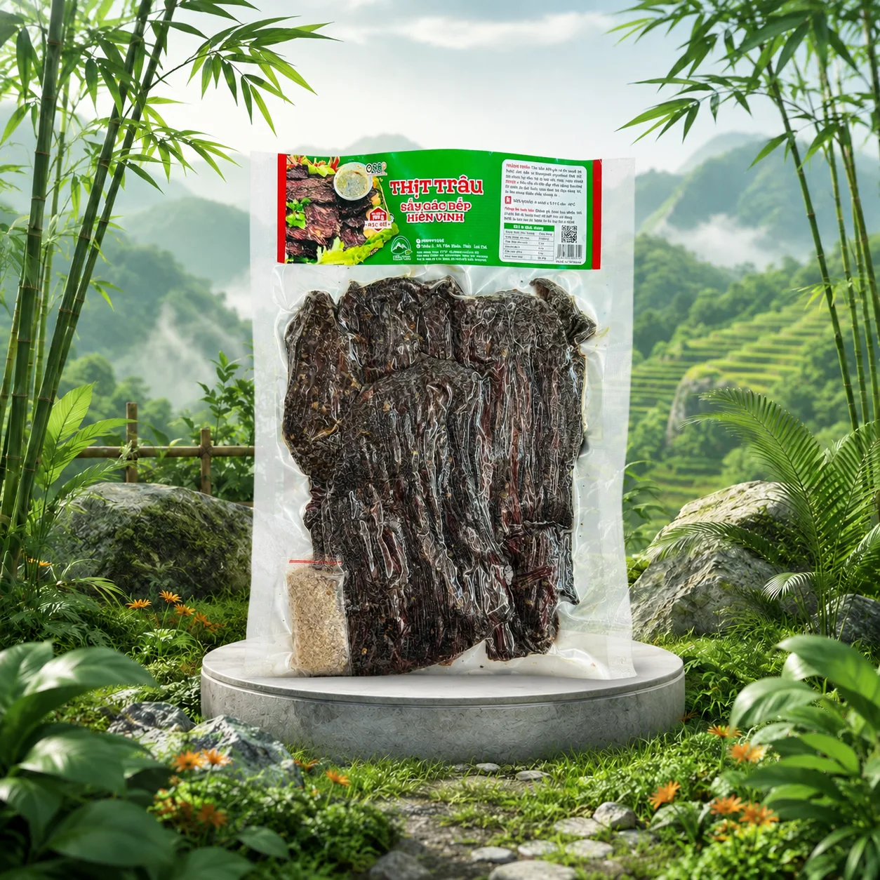 Thịt trâu gác bếp Tây Bắc